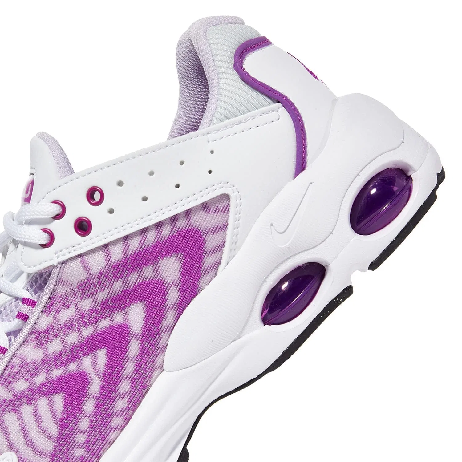 Детские кроссовки для мальчиков с амортизацией Air Max Systm NIKE, White Purple Vibrant Pure Platinum — фото 3