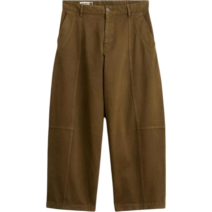 Мужские карго-брюки с утилитарным стилем SRPLS, ZARA, Khaki