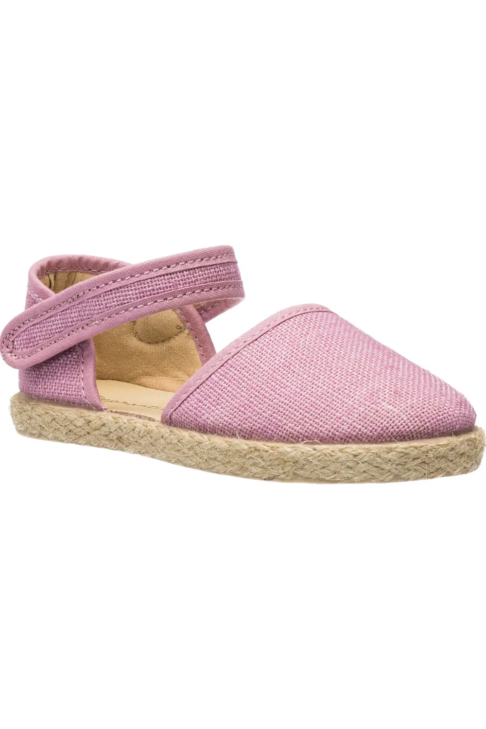 Сандалии детские из льна с регулируемым ремешком Classic Linen Elephantito, Mauve