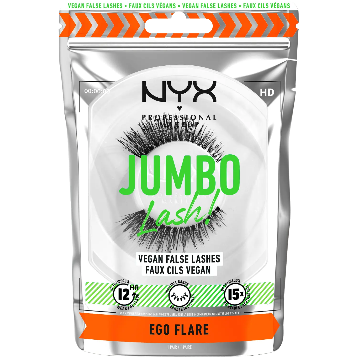

NYX Professional Makeup Jumbo Lashes Ego Flare накладные ресницы, 1 упаковка