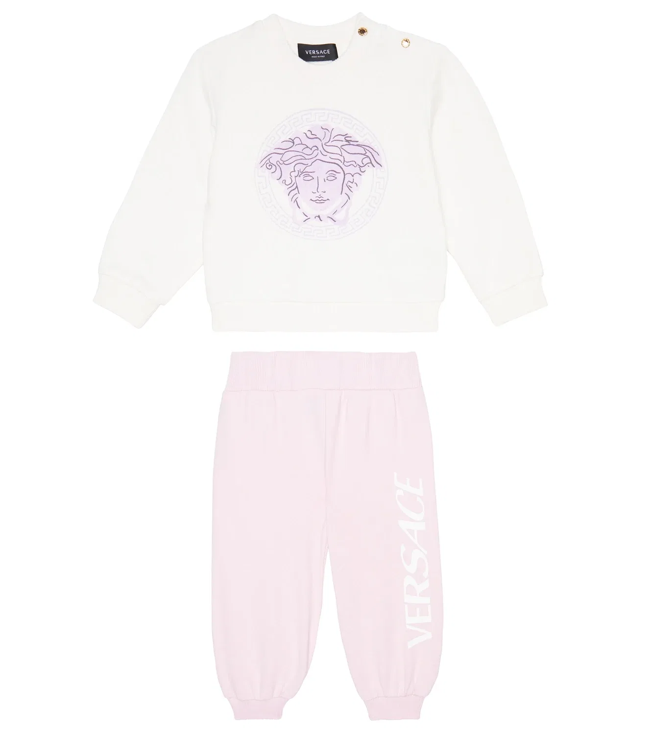 Комплект из свитшота и спортивных штанов Medusa Versace Kids, мультиколор