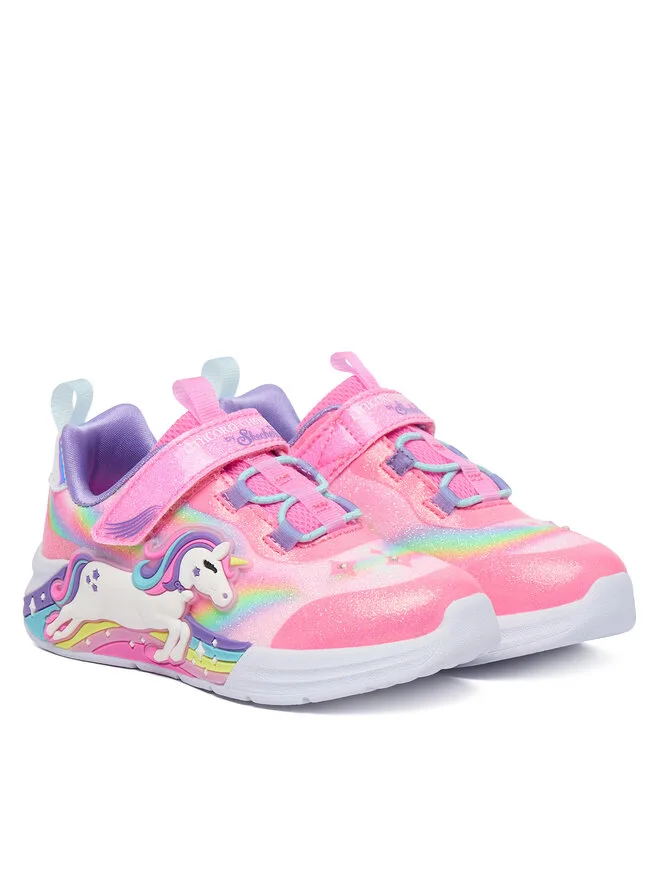 Skechers Кроссовки S-Lights - Unicorn Chaser 302298N/PKMT розовые — фото 2