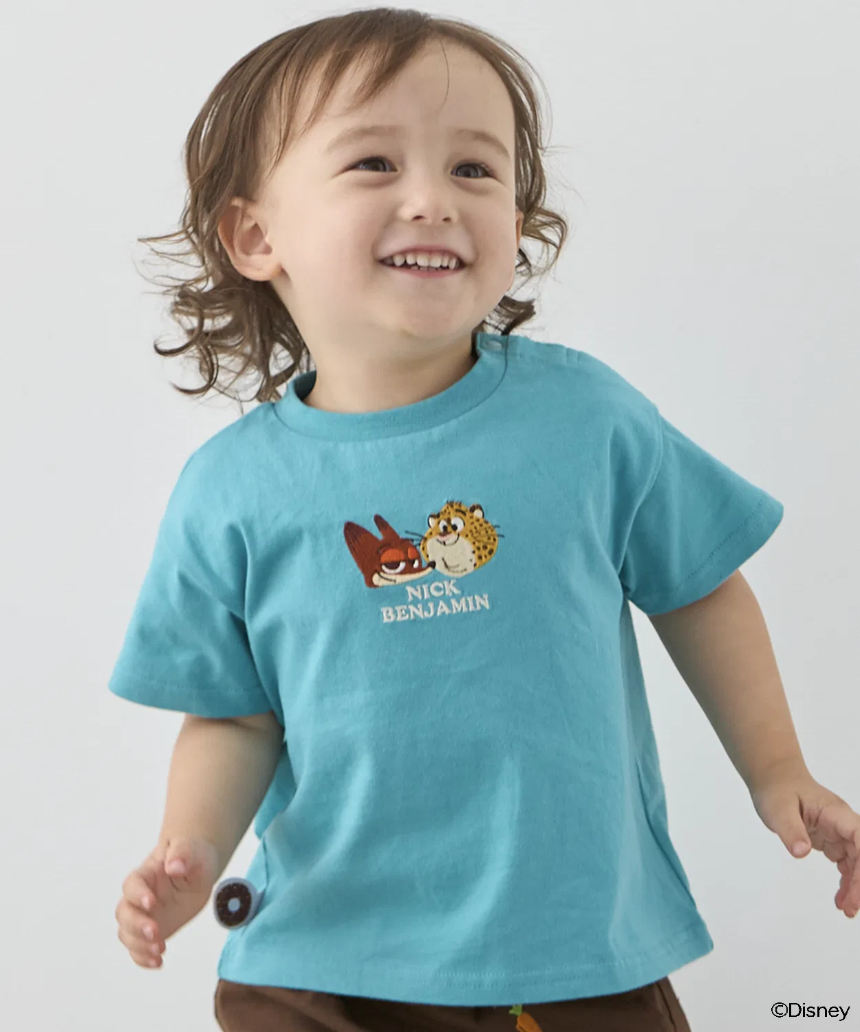 Детская футболка с принтом Зверополис Turquoise Blue petit main