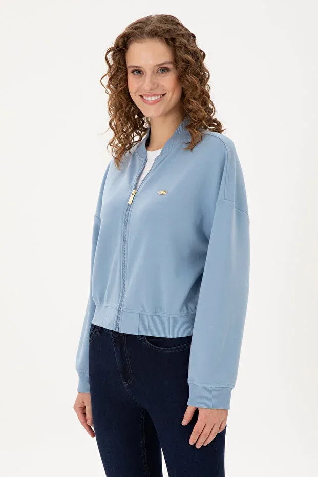 Женские свитшот с длинным рукавом U.S. Polo Assn., Light Blue