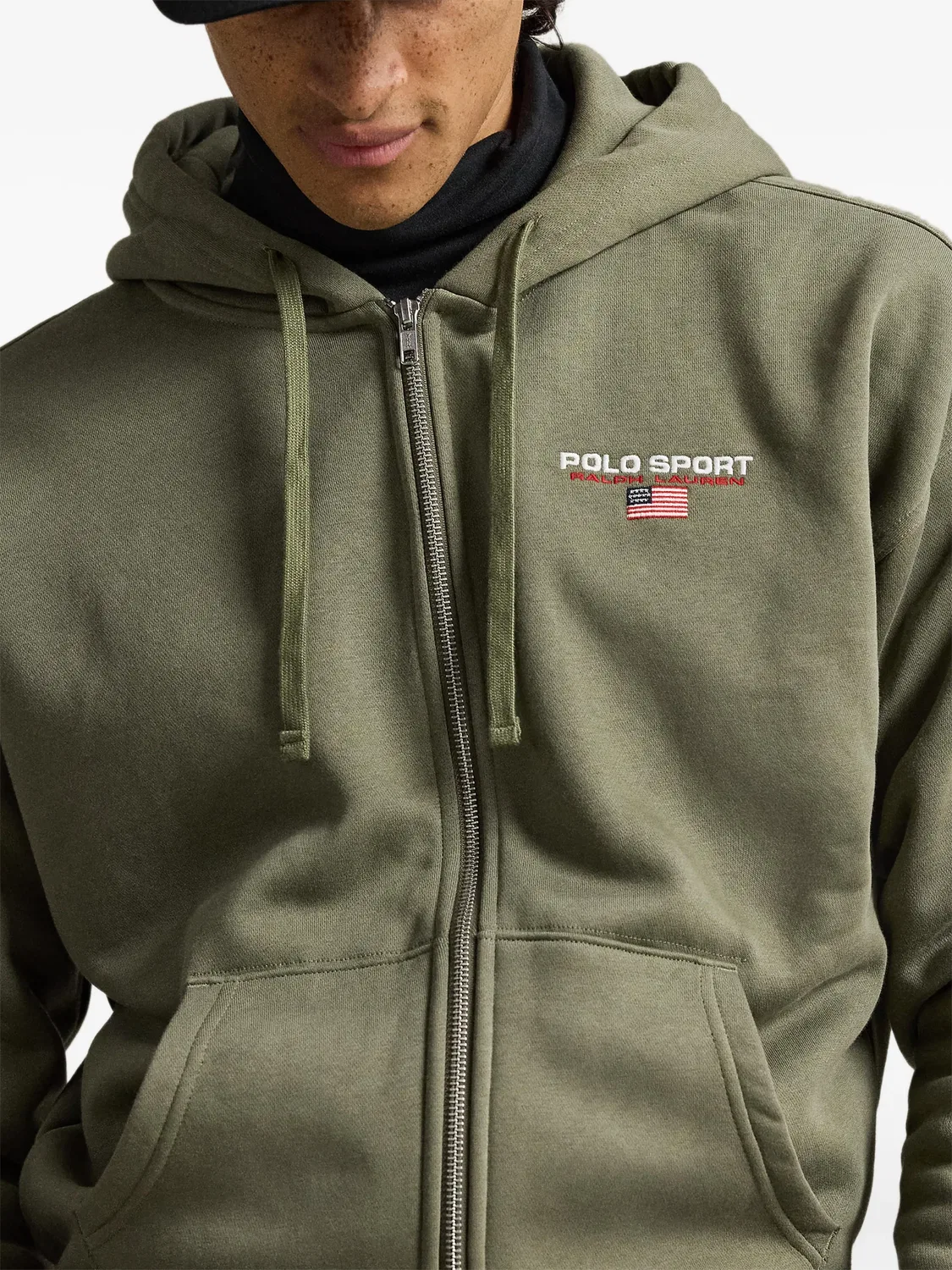 Худи с вышитым логотипом зеленого цвета Polo Ralph Lauren, зеленый — фото 2