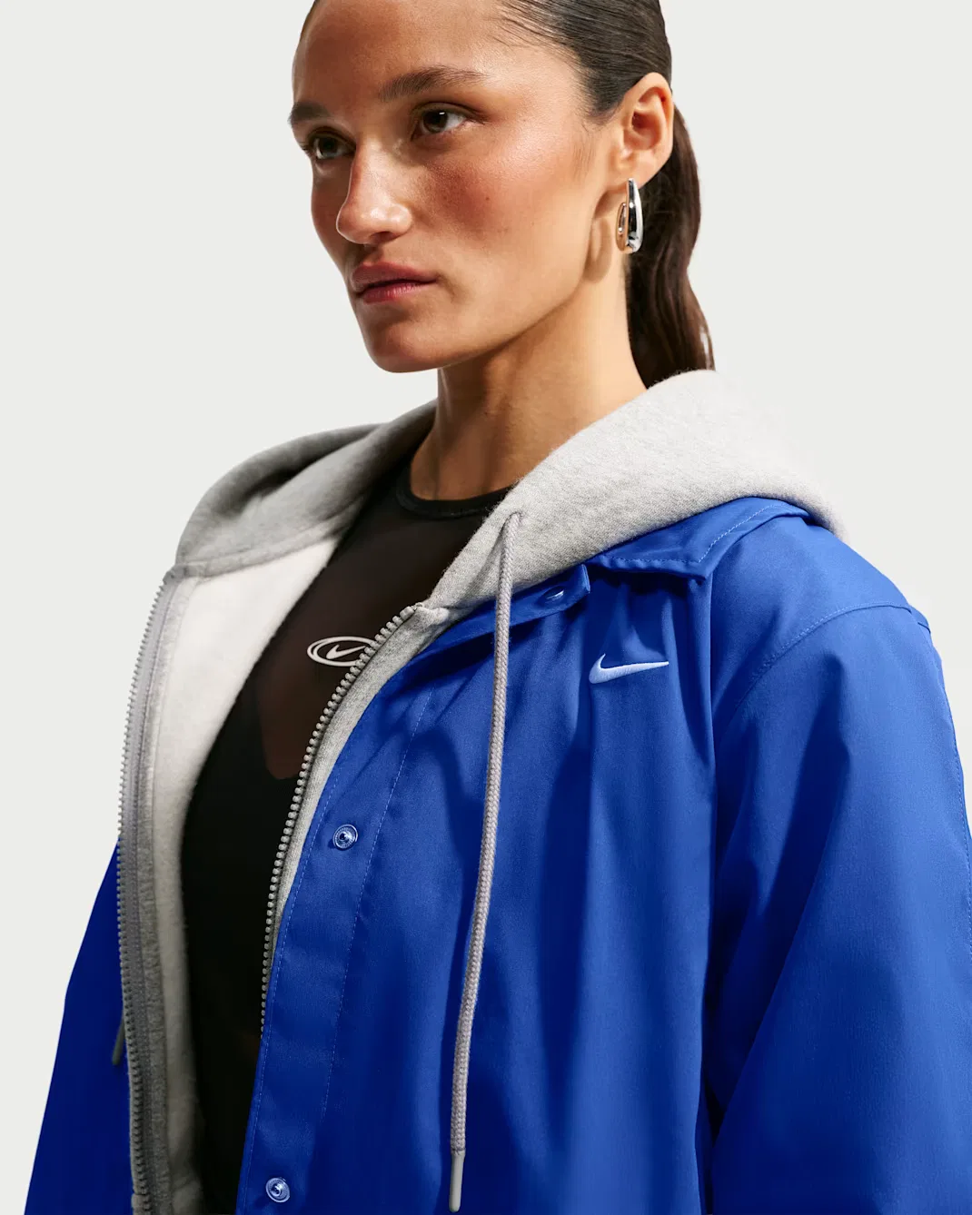 Женская свободная куртка-бомбер Nike Sportswear, Old Royal/Sail — фото 3