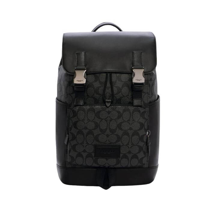 

Рюкзак Coach Outlet Track In Signature Canvas, бронзовый/темно-серый/черный