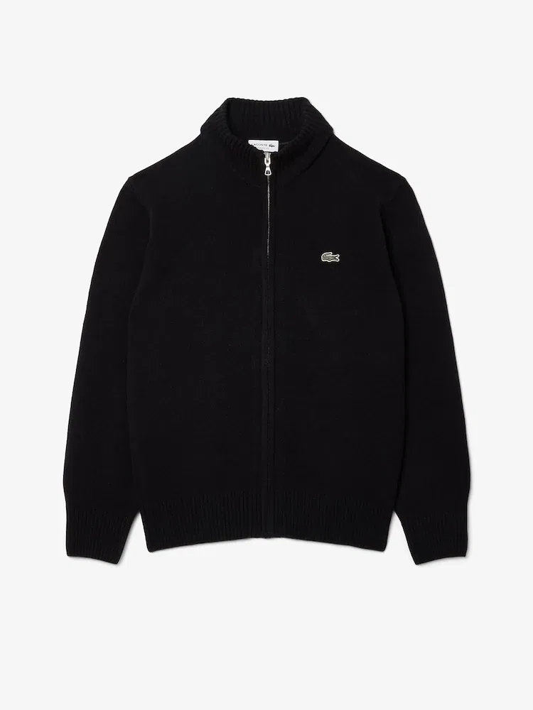 Кардиган шерстяной с полной застежкой-молнией AH5181 LACOSTE — фото 4