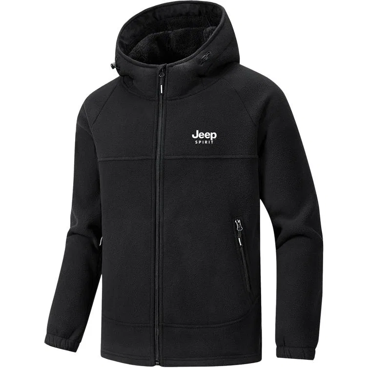 Детская куртка с капюшоном на флисе JEEP SPIRIT, Black