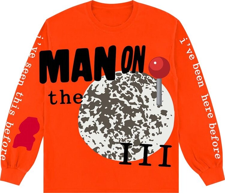 

Футболка Cactus Plant Flea Market x Kid Cudi MOTM III Return 2 Madness Long-Sleeve T-Shirt Orange, оранжевый