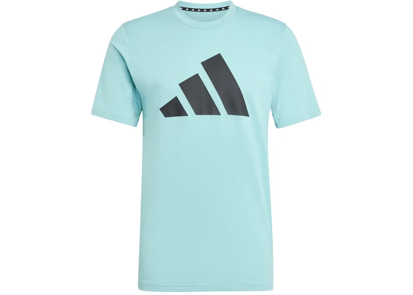 Мужская футболка с логотипом Adidas Train Essentials Feelready Logo, цвет Mint Ton/Black
