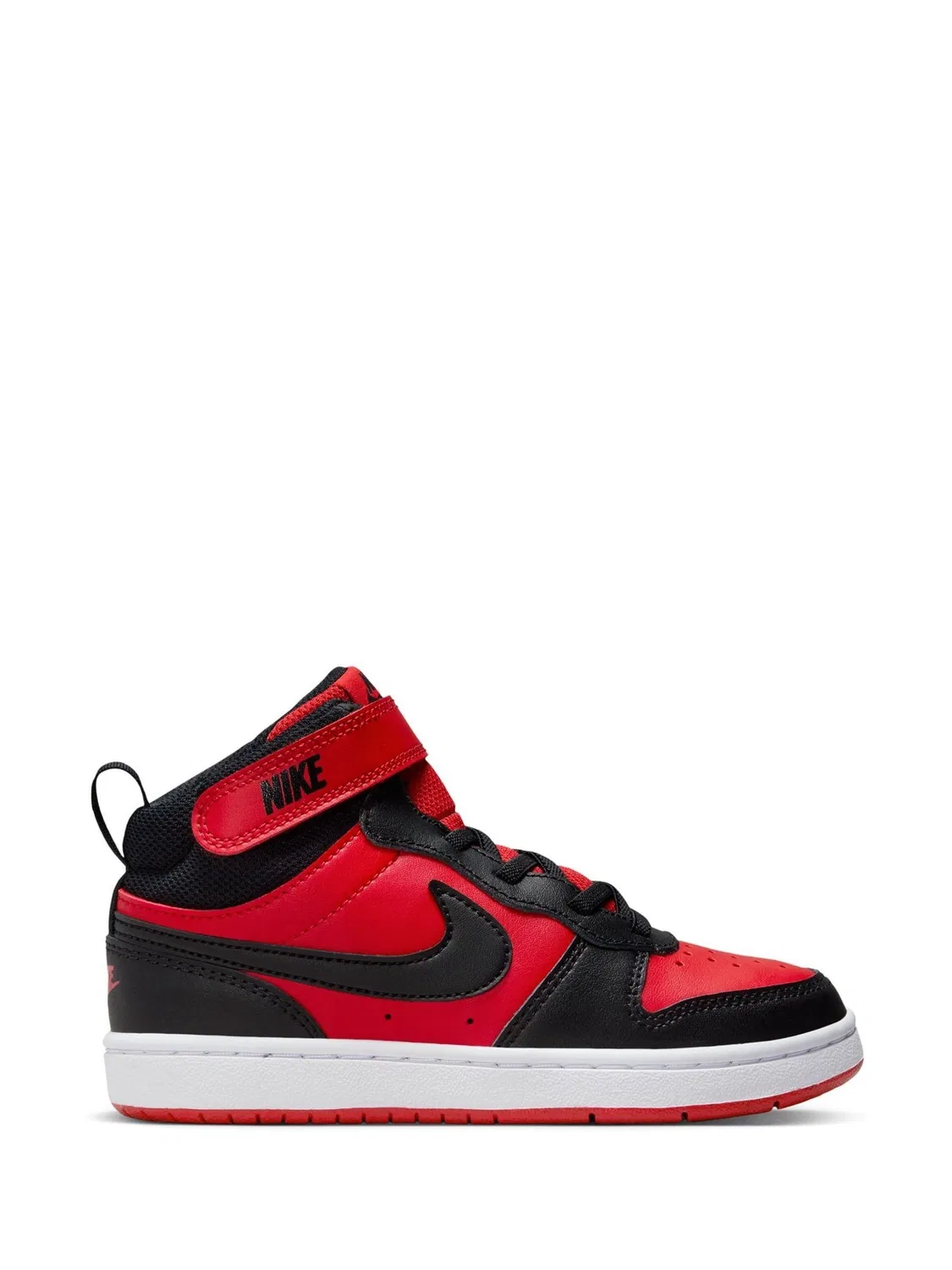 Кроссовки детские Nike Court Borough Mid, красный/черный