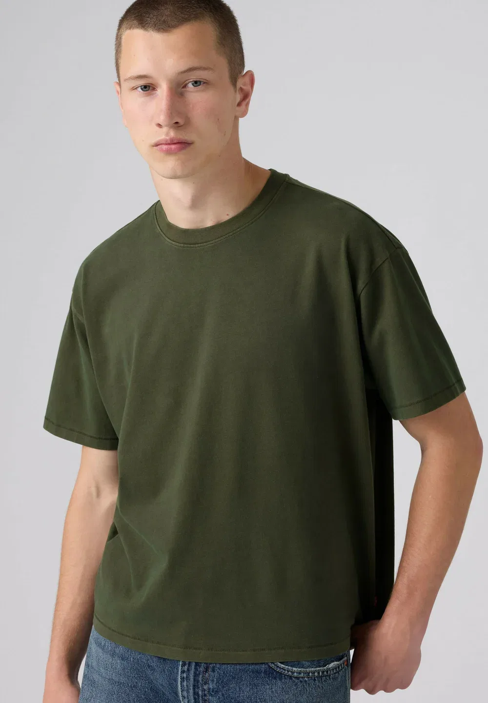 Простая футболка Levi'S, Sheen Wash Nightfall Navy - Greens — фото 4