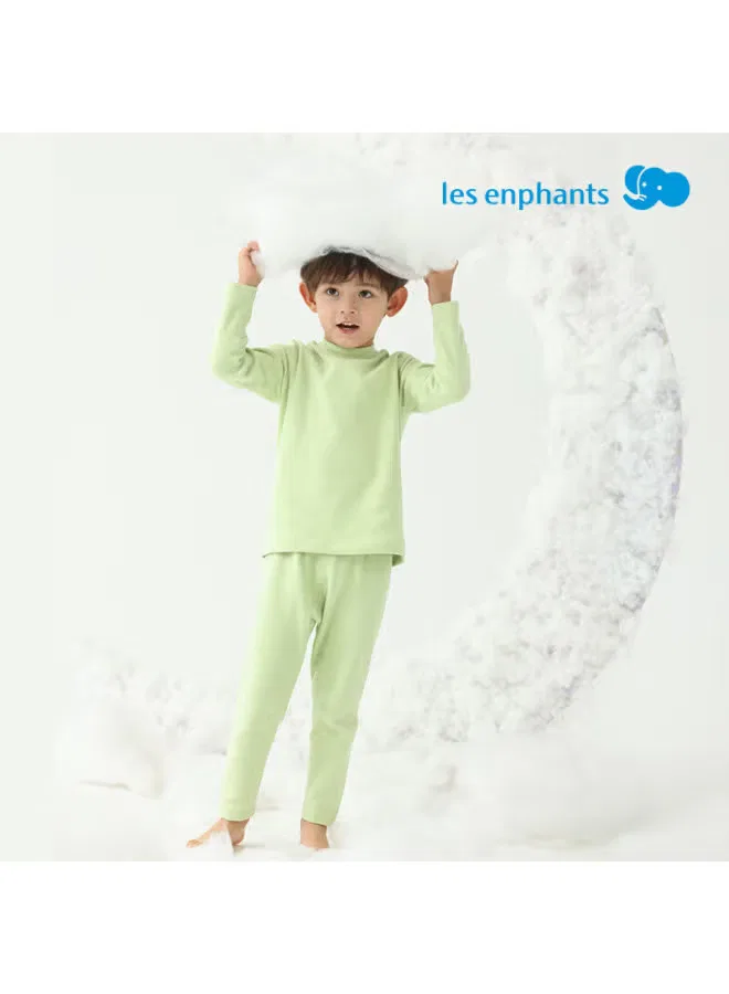 Комплект термобелья с влагоотводящей функцией для детей Les Enphants, зеленый