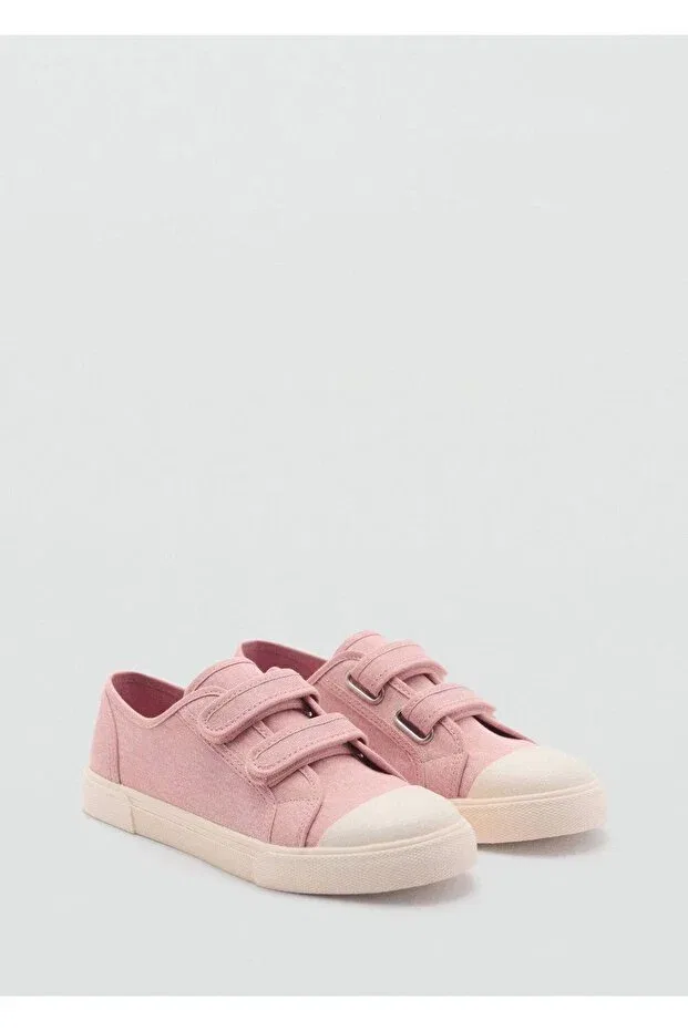 Детские кроссовки для девочек на липучке Mango Kids, Pastel Pink