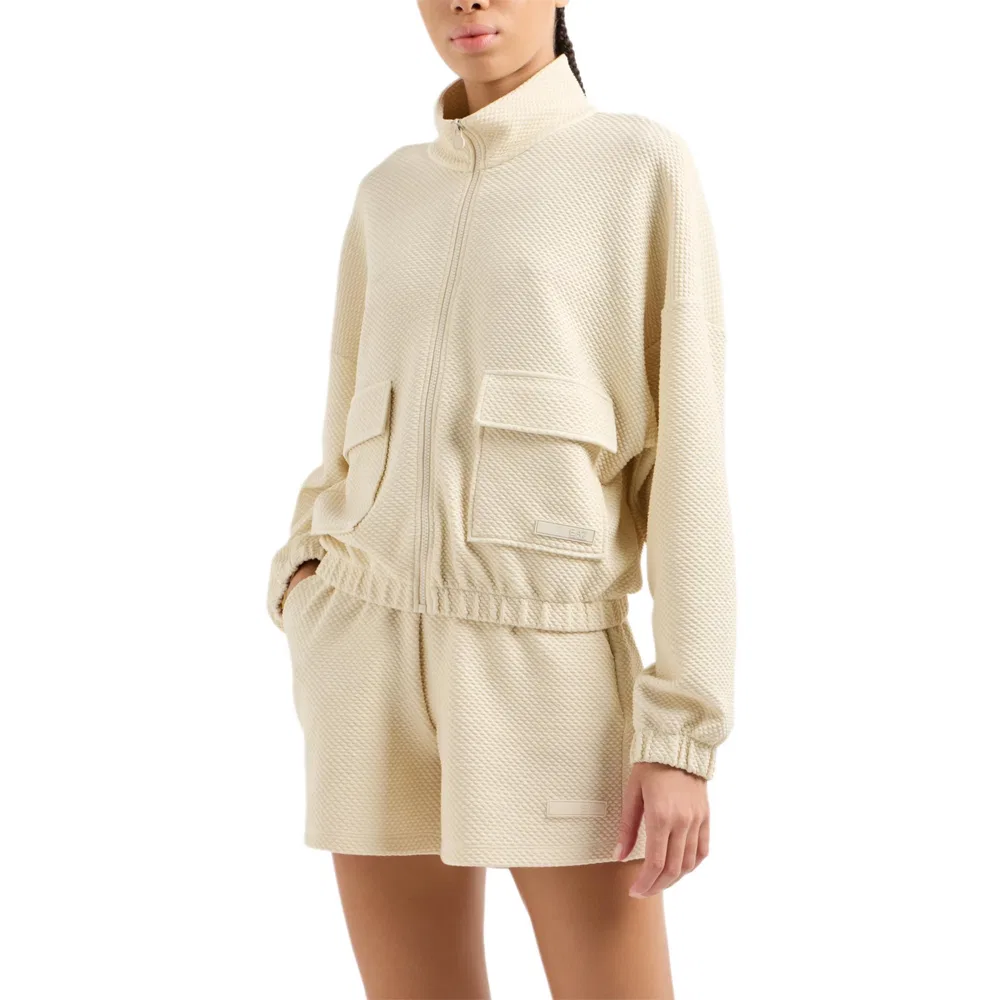 Женская толстовка с длинным рукавом EA7 Emporio Armani, Light Yellow — фото 3