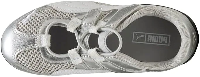 Детские кроссовки для девочек с металлическим эффектом Speedcat Go PUMA, Silver — фото 4