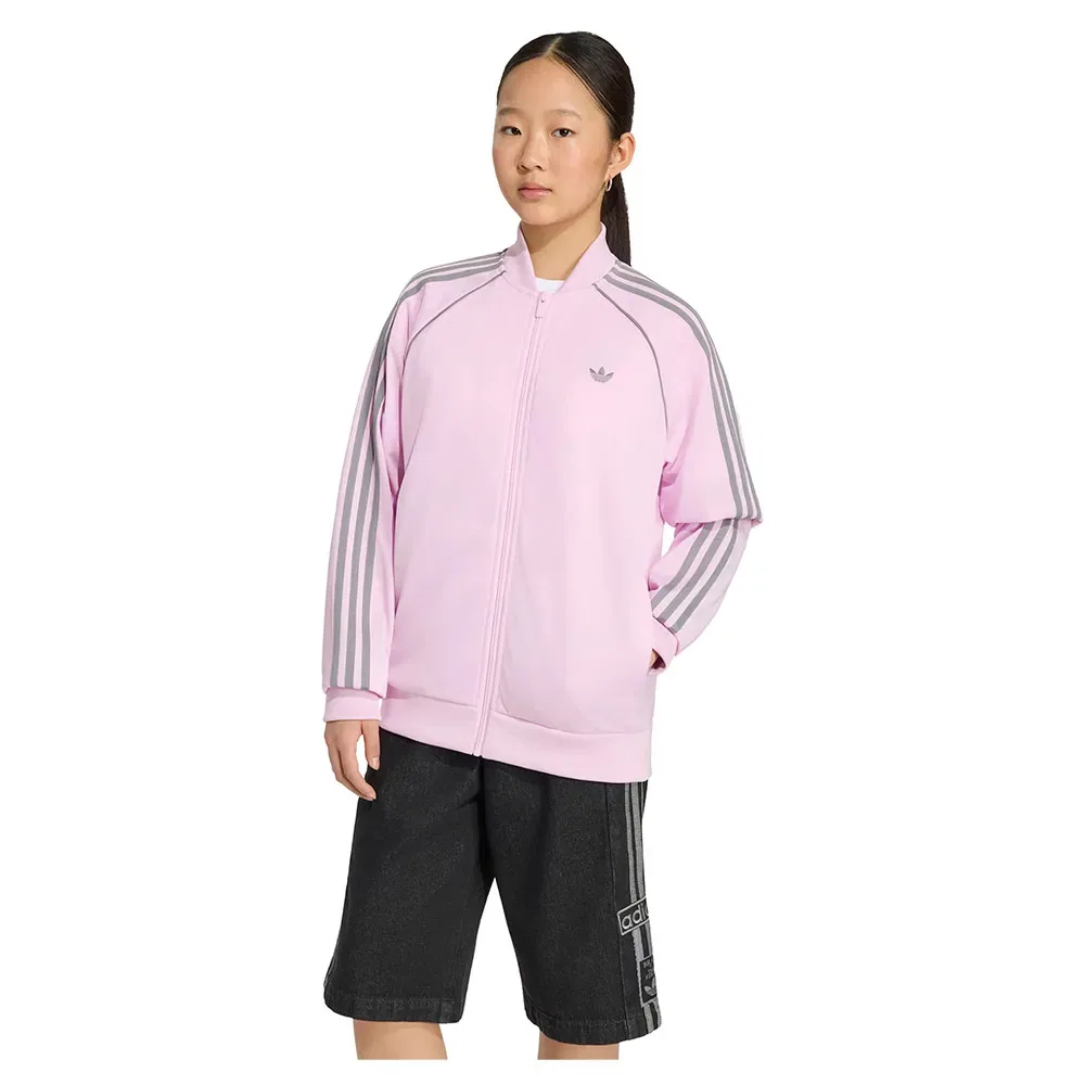Худи на молнии Adidas Originals, розовый