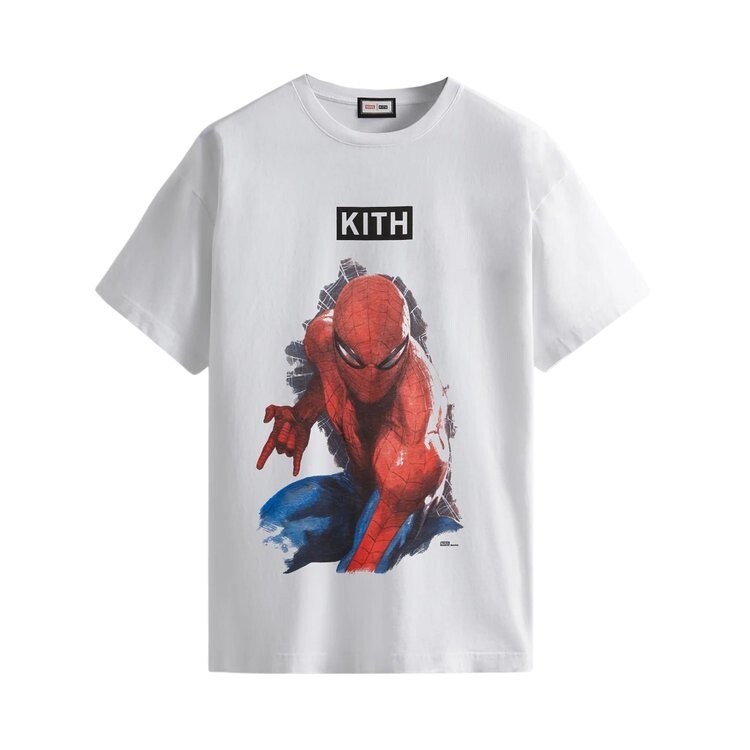 

Футболка Kith For Spider-Man Action Vintage Tee 'White', белый