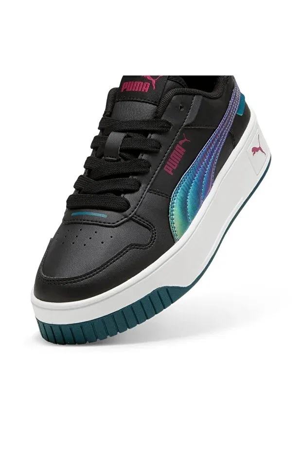 Детские кроссовки для девочек на шнуровке Puma, Black — фото 3