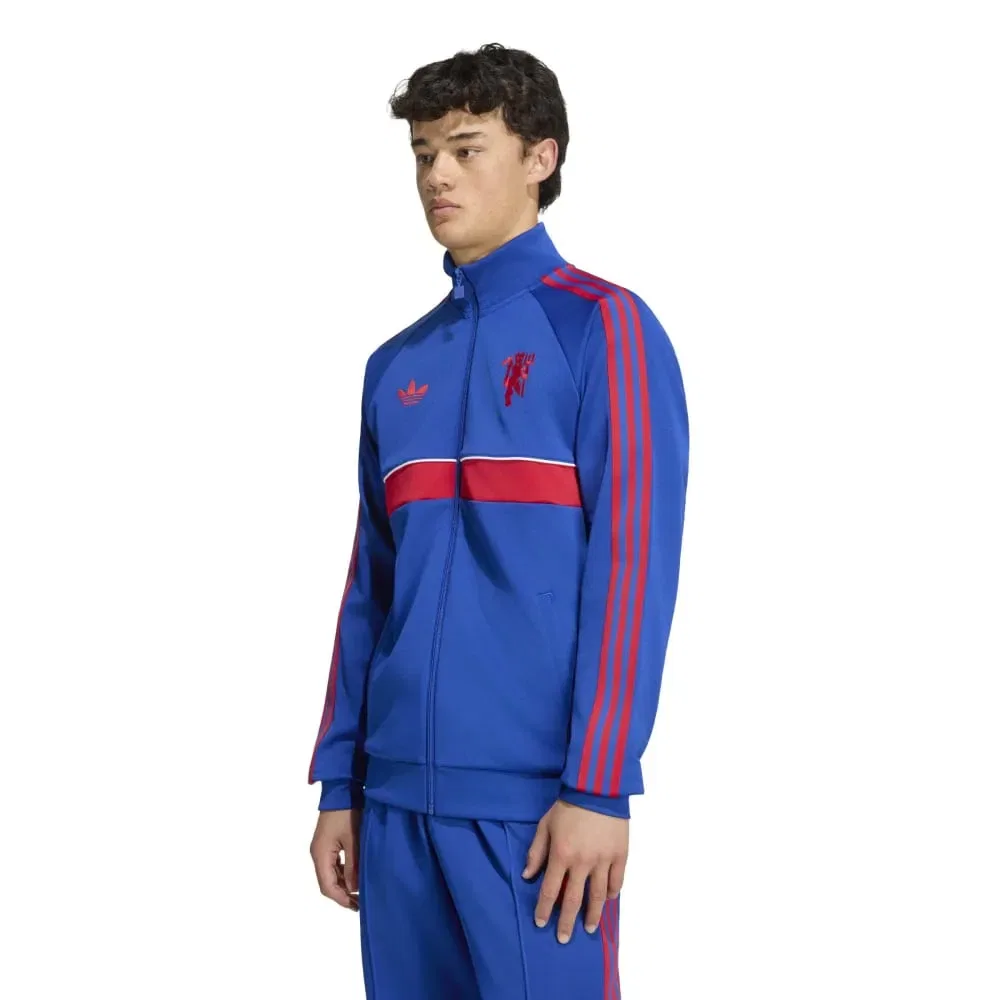 Мужские спортивные штаны с принтом Manchester United Originals Adidas, Blue