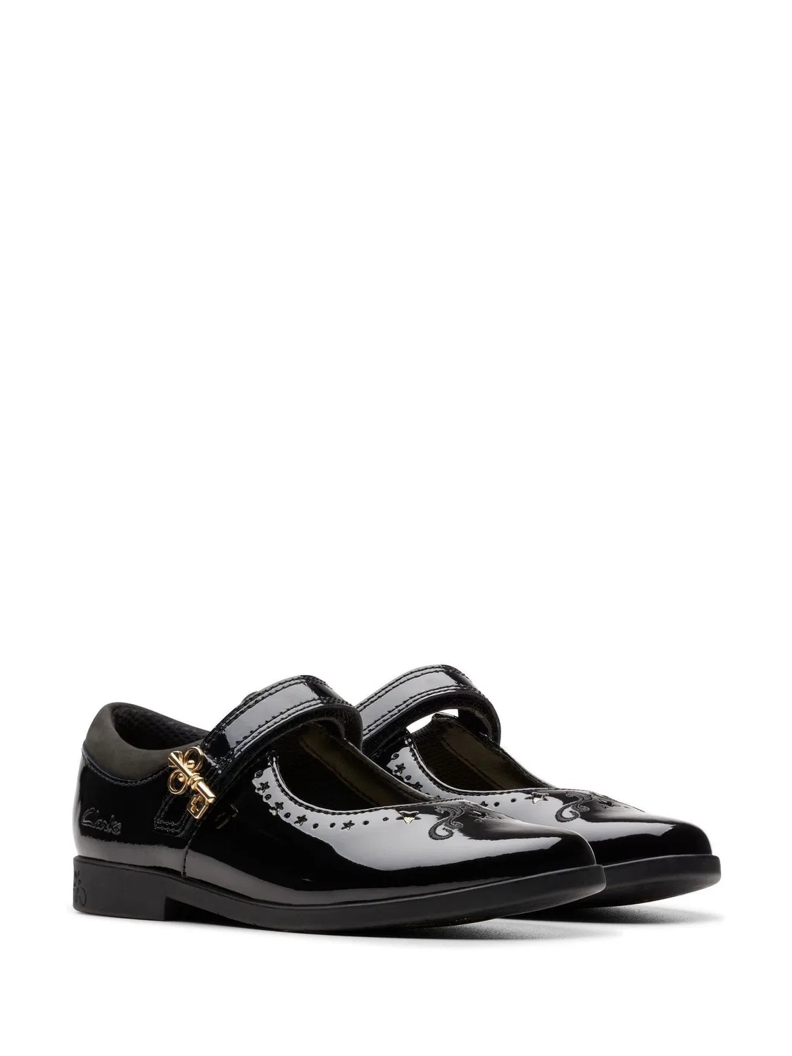 Туфли Clarks Lock Magic, лакированные, черный — фото 4