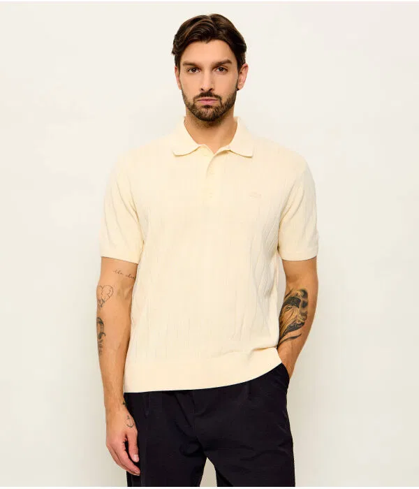 Мужской джемпер-поло Relaxed Fit Lacoste, бежевый