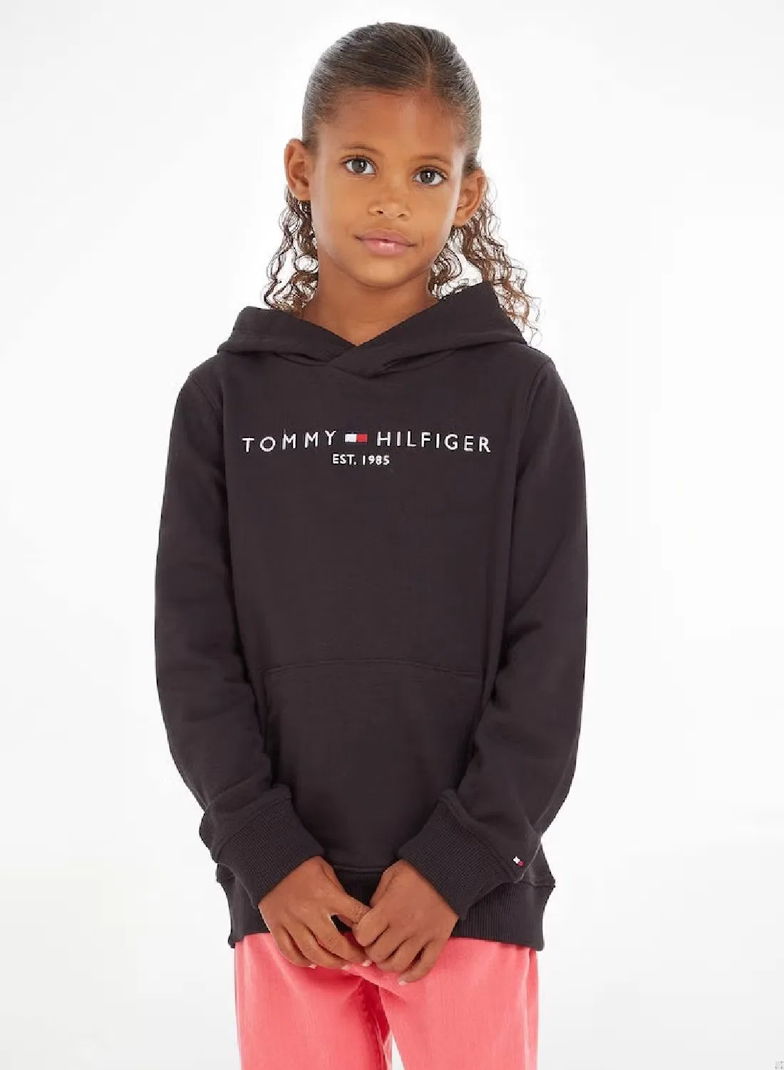 Худи с логотипом, черный Tommy Hilfiger