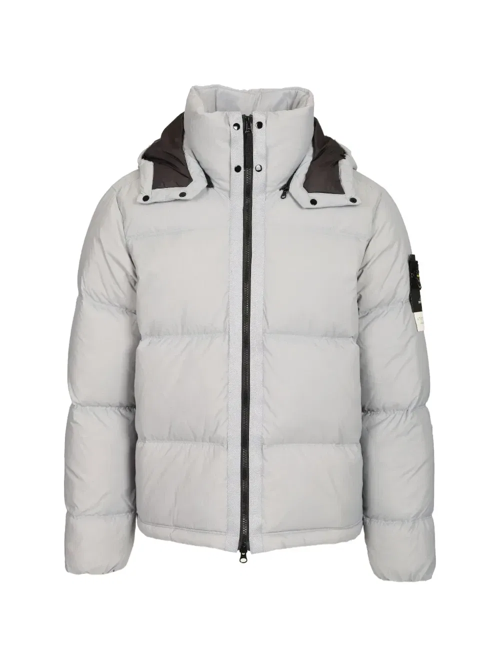 Пуховик из рипстопа CORDURA Stone Island, серый