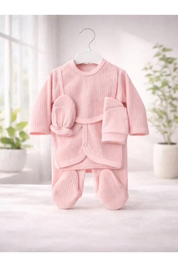Детский комплект для новорожденных хлопковый Gleamy, Pink — фото 2