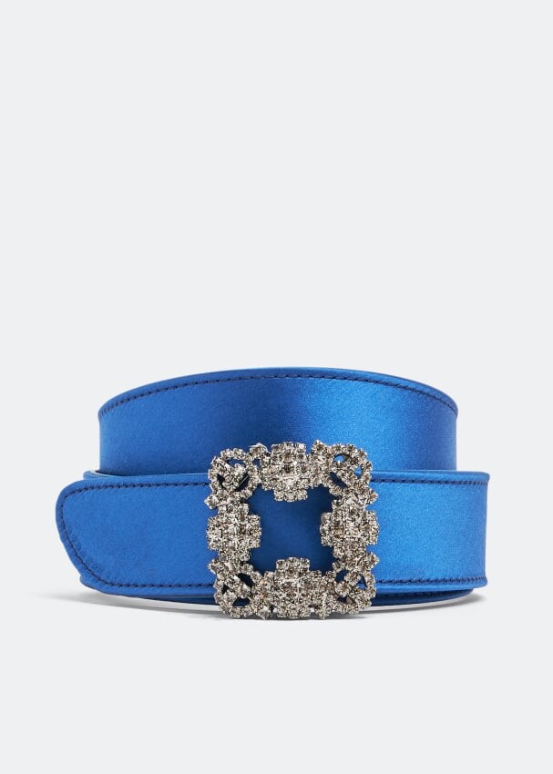

Ремень MANOLO BLAHNIK Hangisi belt, синий