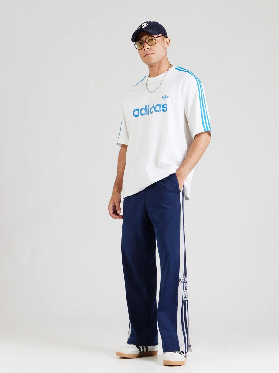 Футболка ADIDAS ORIGINALS 'SNAKE' белого цвета — фото 4
