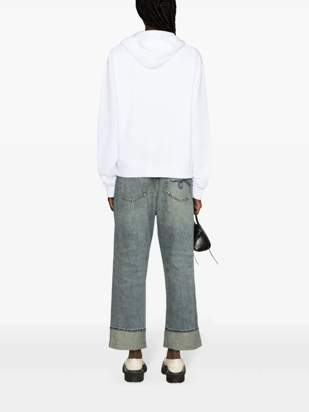 Худи Cool Fit с графичным принтом Dsquared2, белый — фото 4