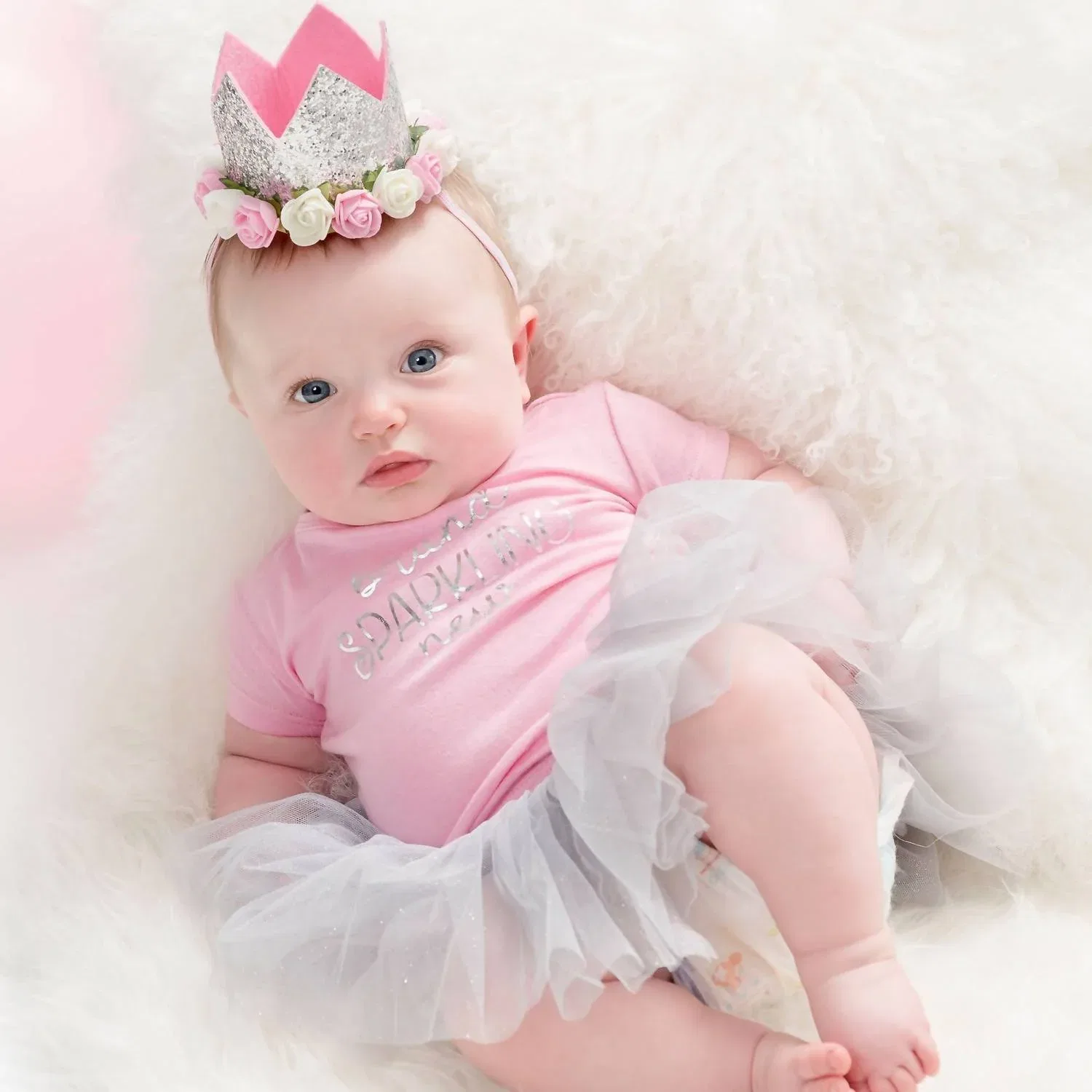 Детская футболка для девочек с принтом Brand Sparkling New SWEET wink, розовый — фото 2