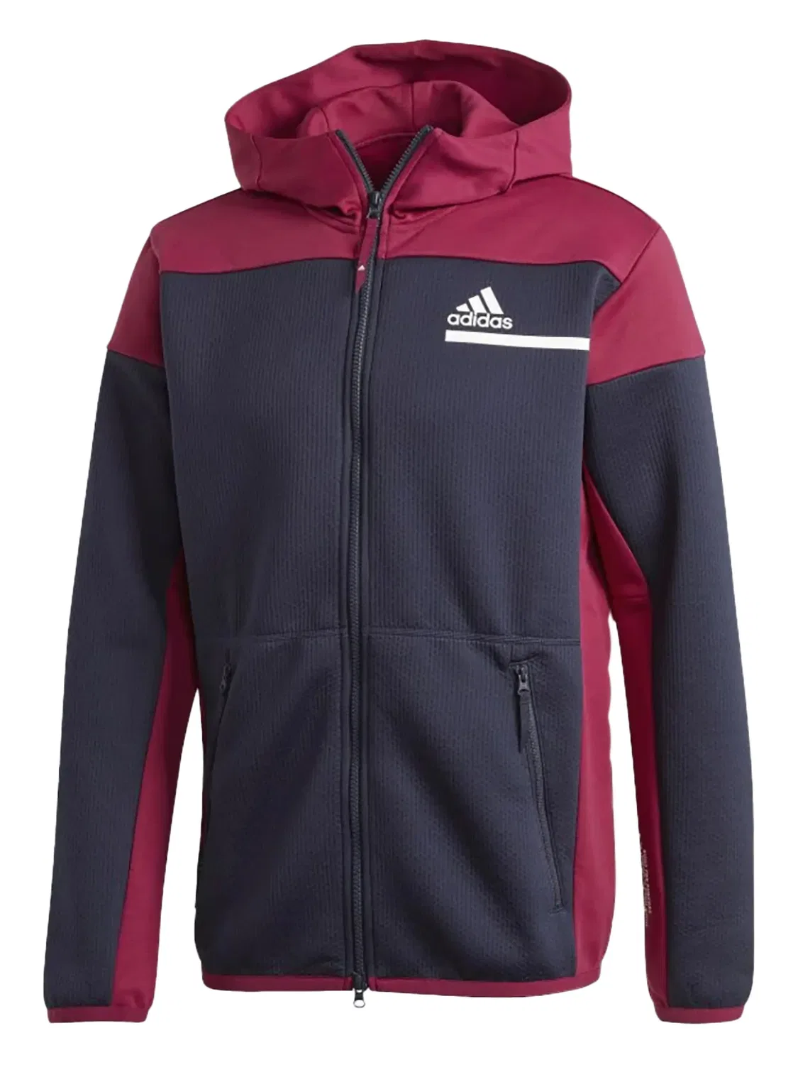 Худи на молнии Adidas, синий
