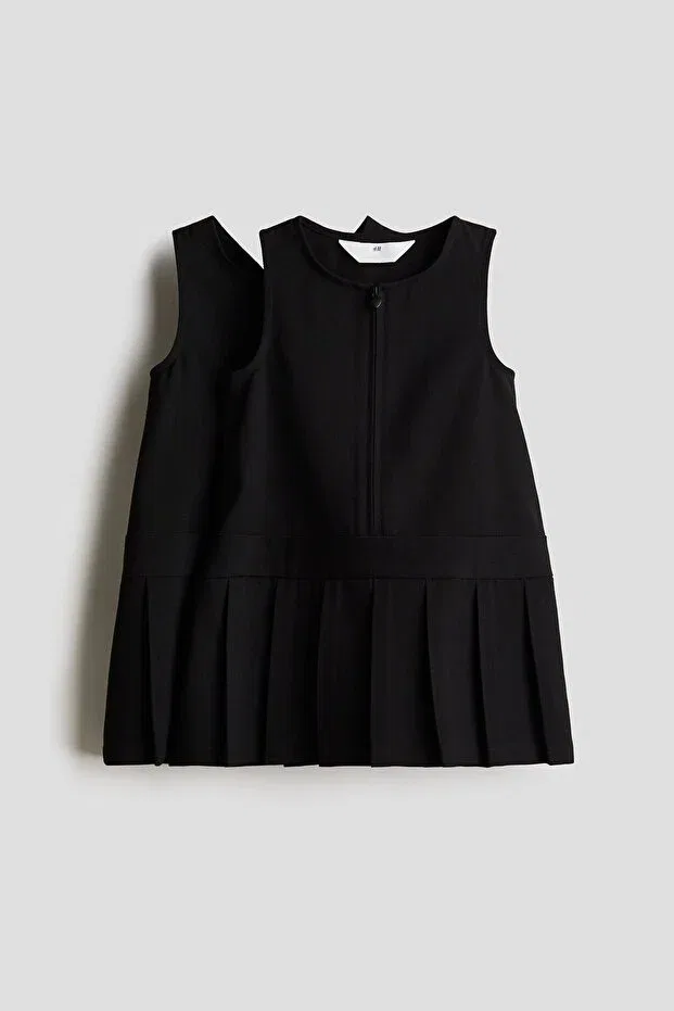 Детское платье для девочек с длинным рукавом H&M, Black