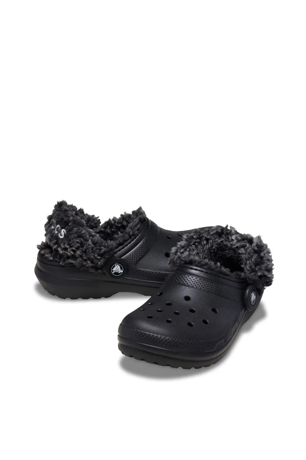 Детские классические клоги с флисовой подкладкой Crocs, Black — фото 3