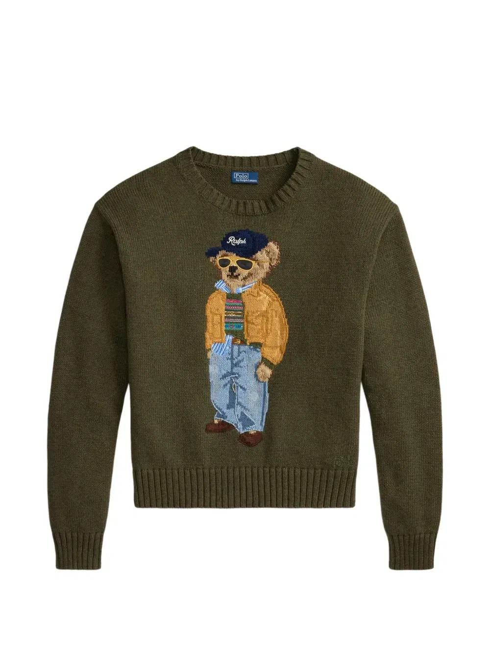 Свитер с вышивкой Polo Ralph Lauren, зеленый