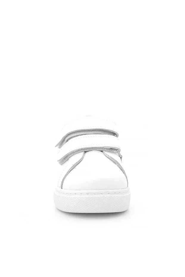 Детские кеды для девочек с ортопедической стелькой Hapshoe, White — фото 4