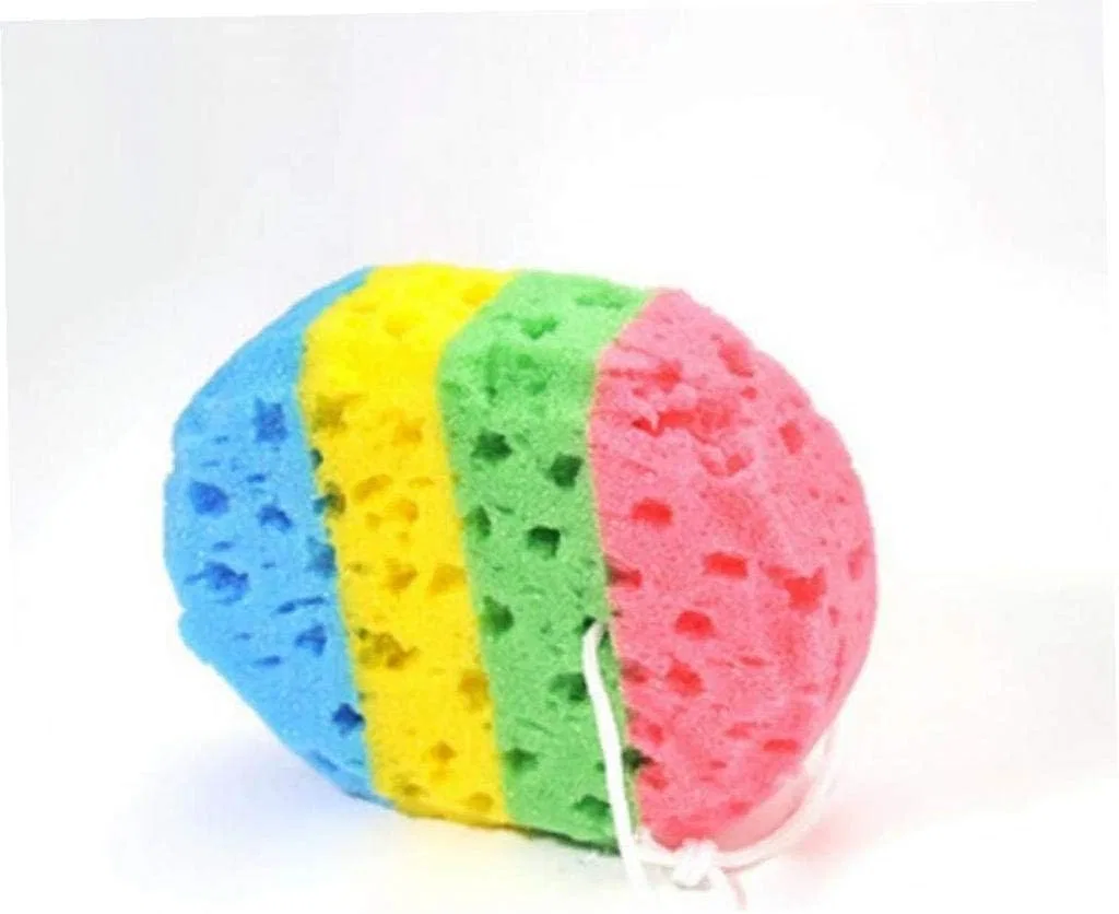 Губка для тела Bath Fibre Sponge, BYFRI, 16 x 13 см, Стиль 1 — фото 2