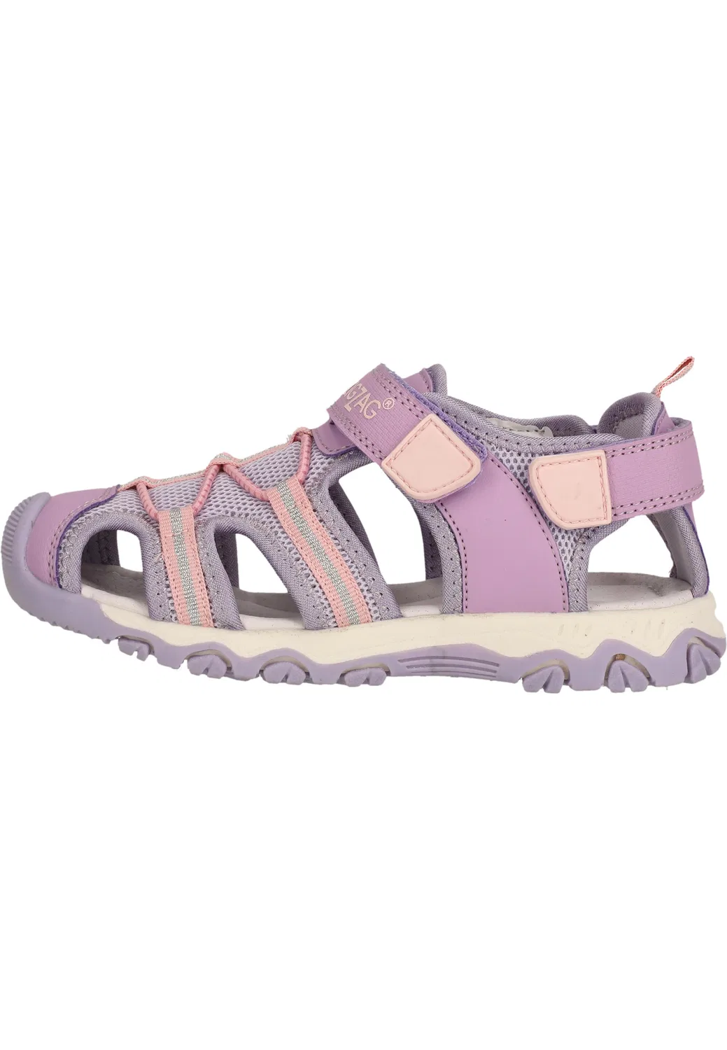 Детские закрытые сандалии Krila Zigzag, Fliederrosa
