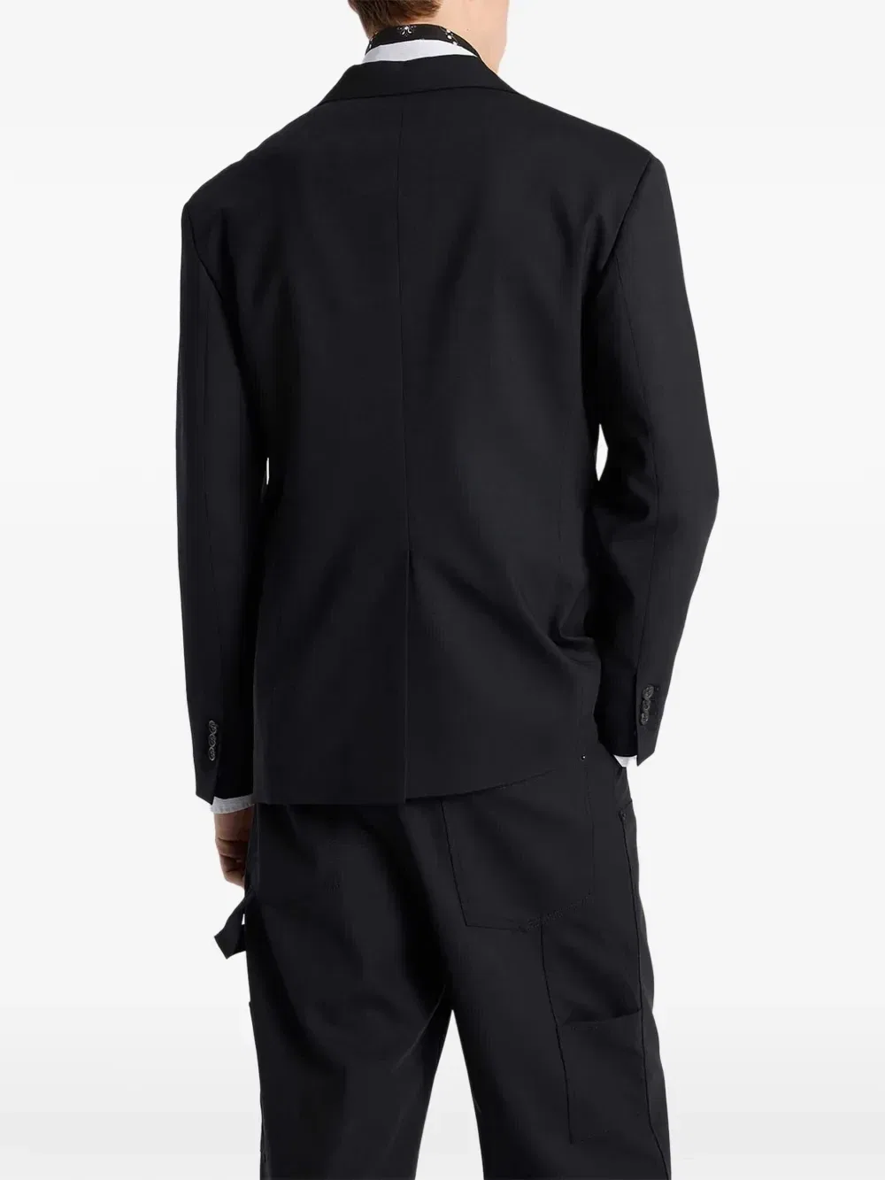 Шерстяной пиджак Dan из камвольной шерсти Tailored2 DSQUARED2, черный — фото 4