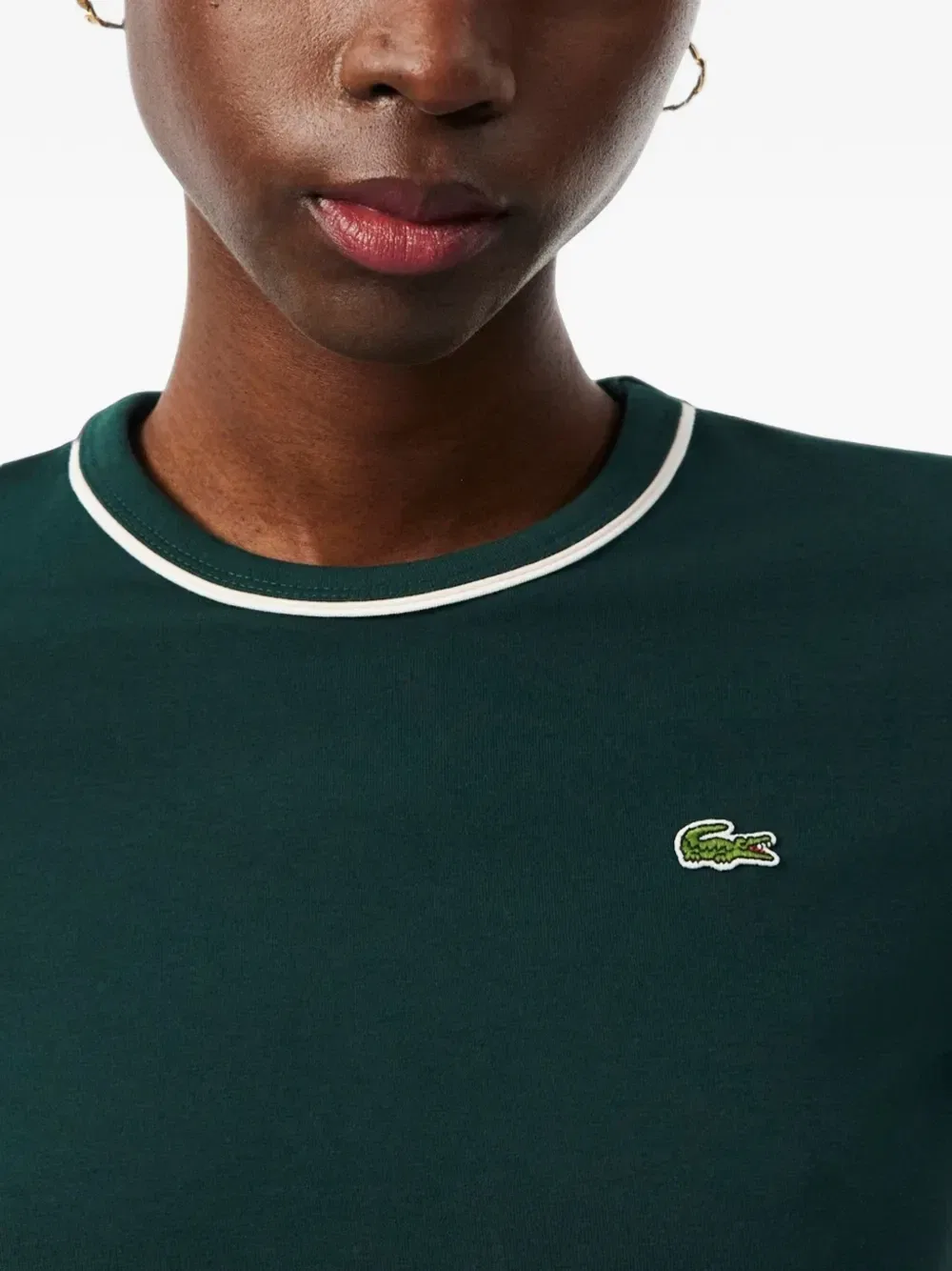 Футболка с нашивкой-логотипом Lacoste, зеленый — фото 3