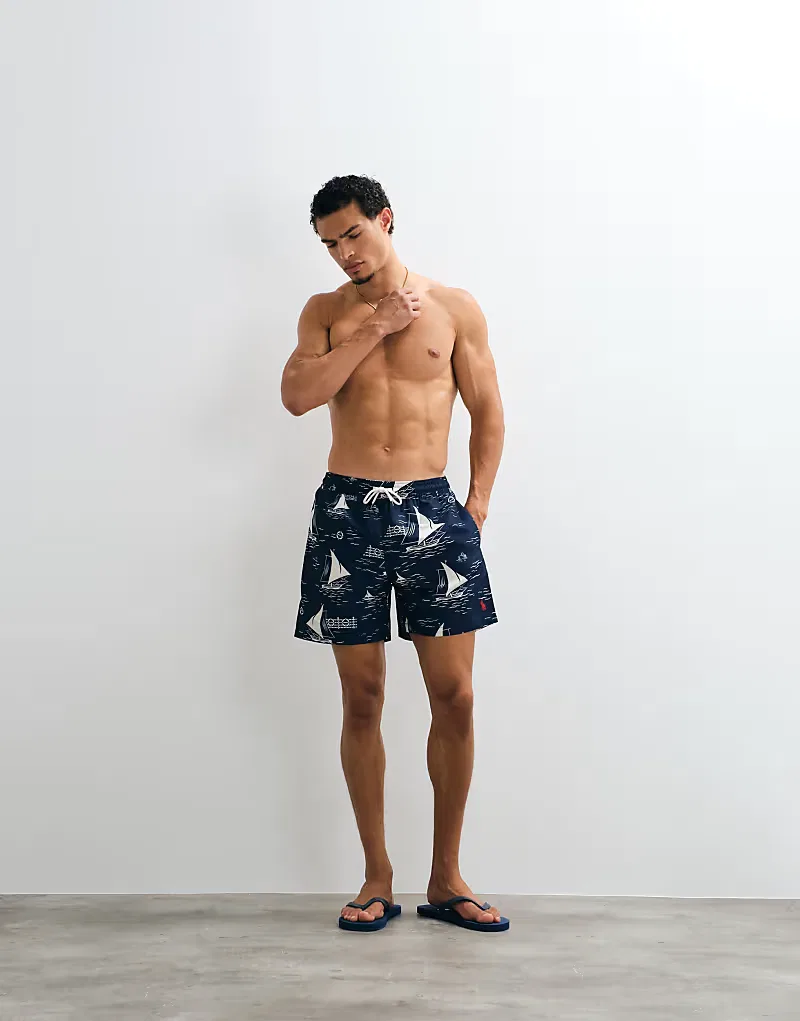 Плавки Polo Ralph Lauren Traveller с принтом парусной лодки — фото 3