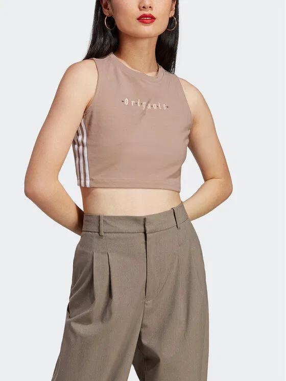 Топ Tank Top Adidas, коричневый — фото 4