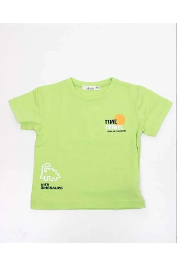 Детская футболка для мальчиков с коротким рукавом с принтом Nk Kids, Green