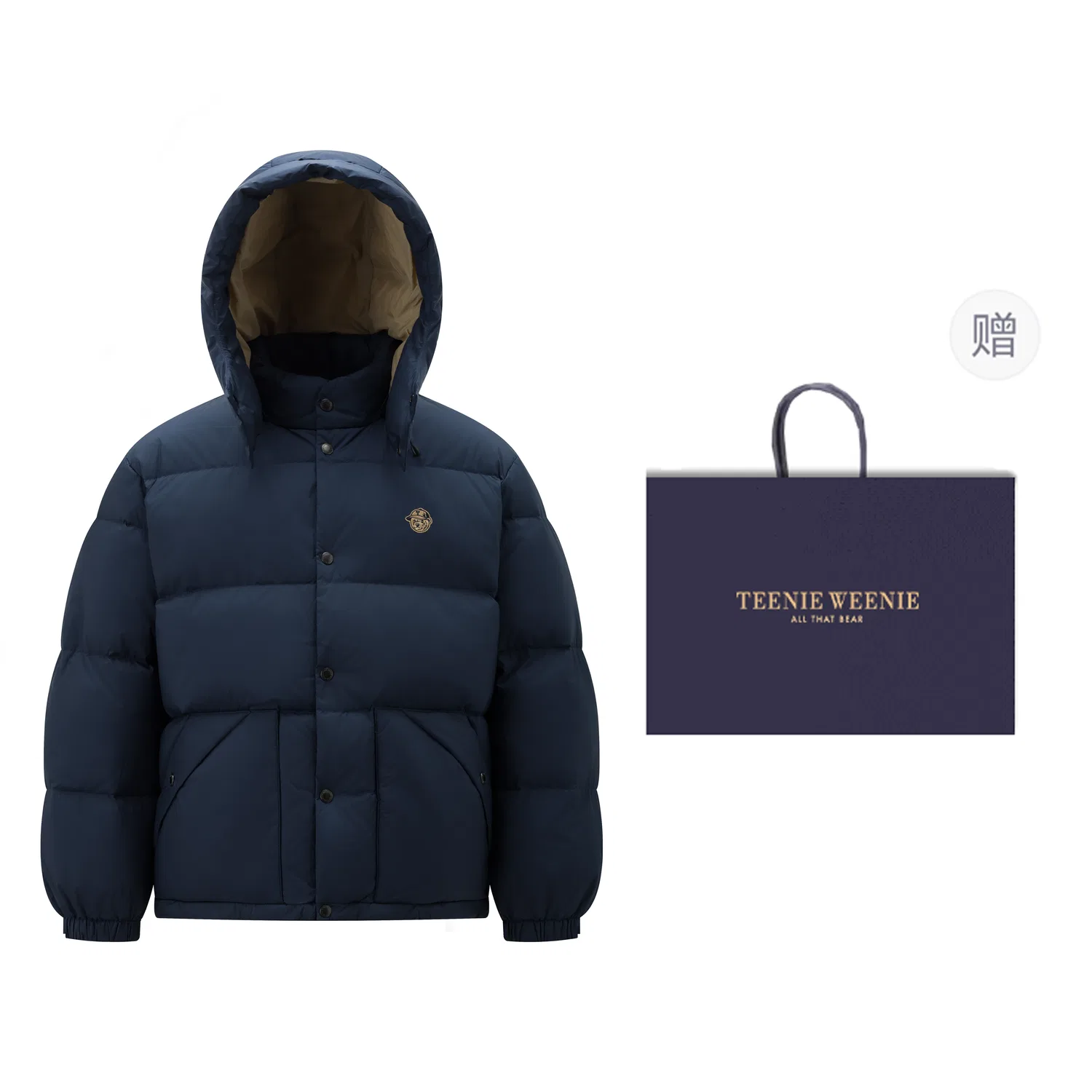 Детский пуховик Cloud Collection Small Heater Down Jacket Teenie Weenie Men, Navy Blue