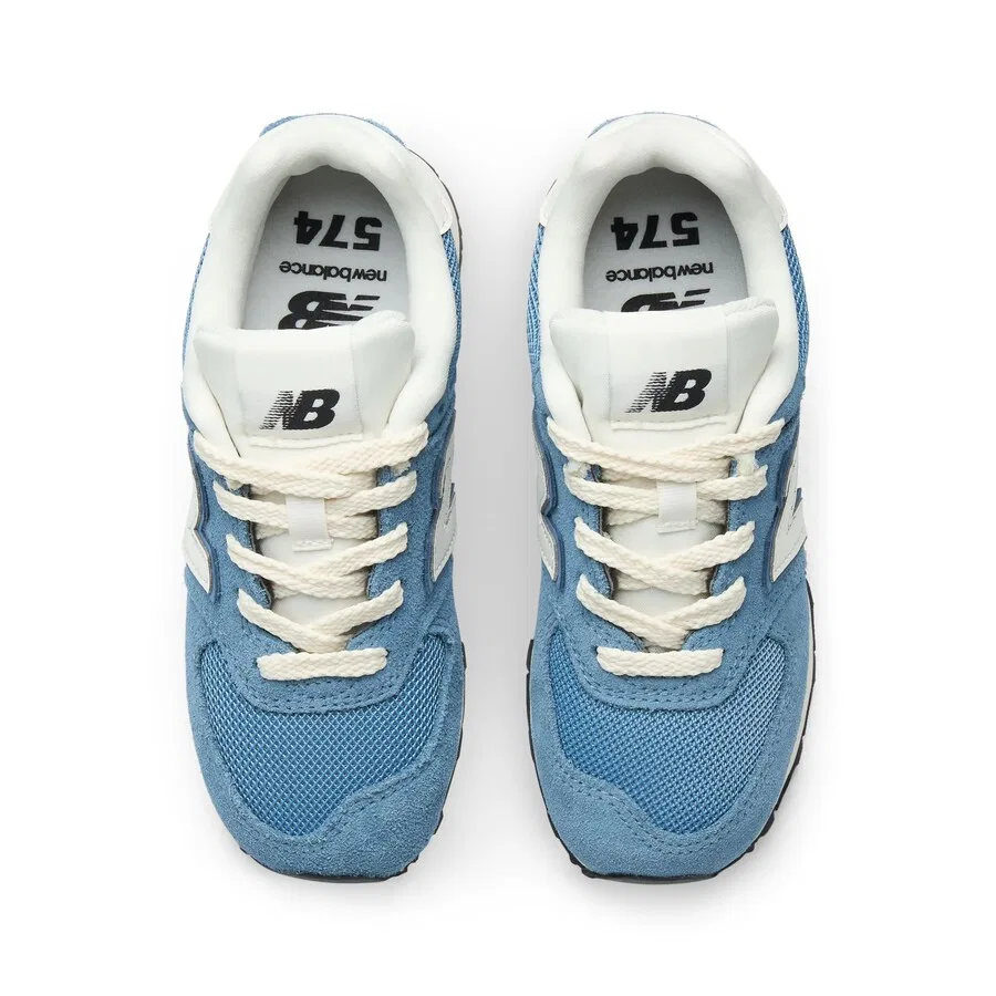 Кроссовки New Balance '574 Hook & Loop' королевского синего цвета — фото 4