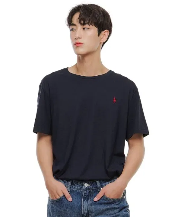 Футболка с длинным рукавом, slim fit, Polo Ralph Lauren, Navy — фото 2