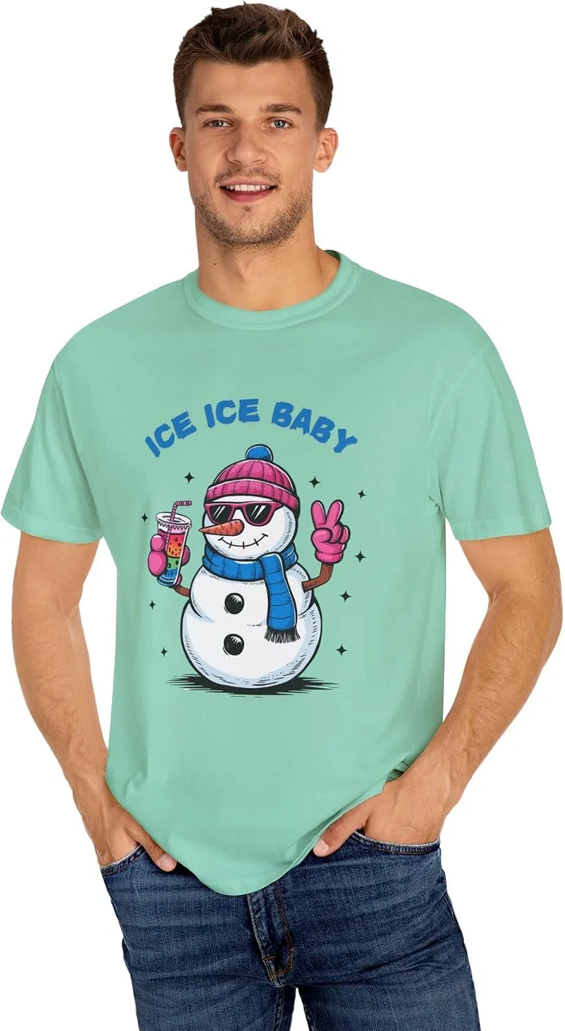 Футболка с принтом Ice Ice Baby Comfort Colors, Island Reef — фото 2